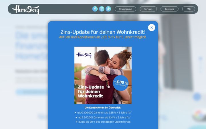 Screenshot of homestory.at