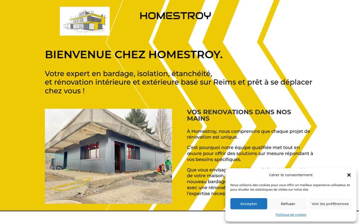 Screenshot of homestroy.fr