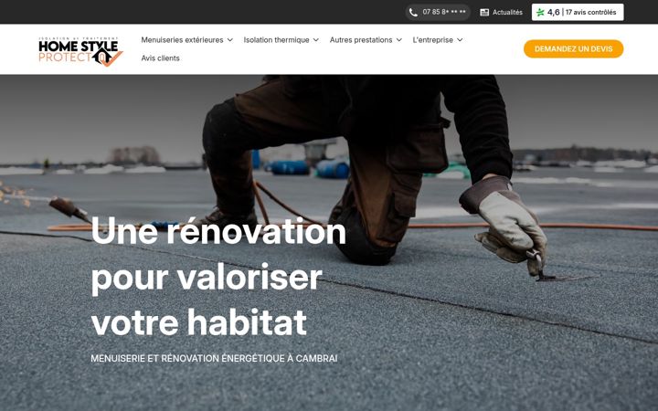Screenshot of homestyleprotect.com