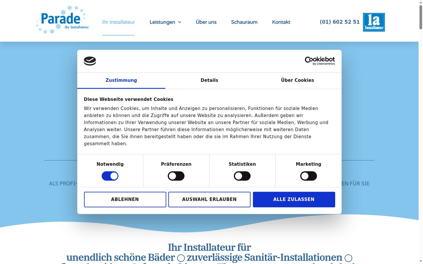 Sutikimo reklamjuostės, rodytos prieš bet kokią sąveiką, ekrano kopija
