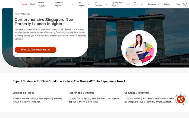 Screenshot of homeswithjo.com