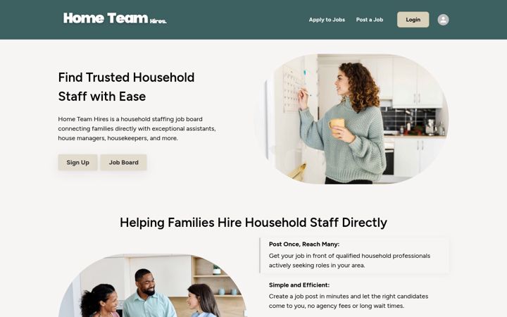 Screenshot of hometeamhires.com
