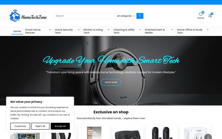 Screenshot of hometechzone.org