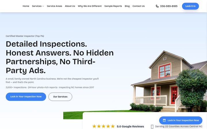 Screenshot of hometekinspections.com