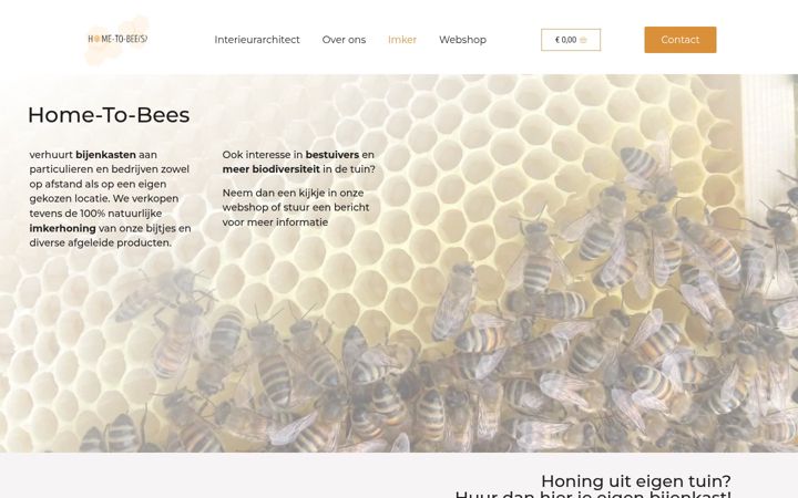 Screenshot of hometobees.be