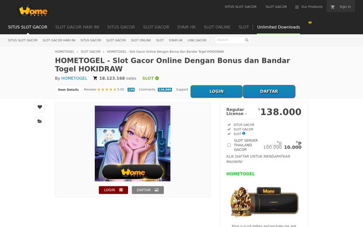 Képernyőkép: hometogel-official.com