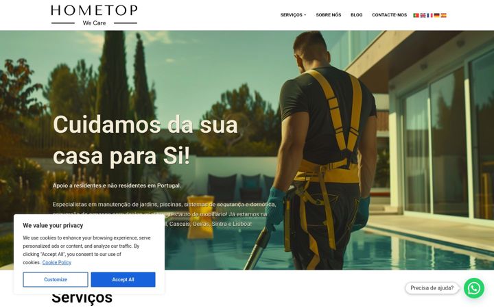 Screenshot of hometop.pt