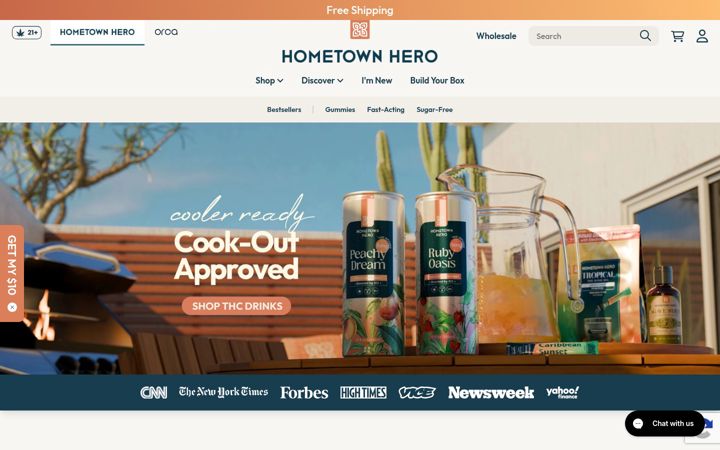 Екранна снимка на hometownhero.com