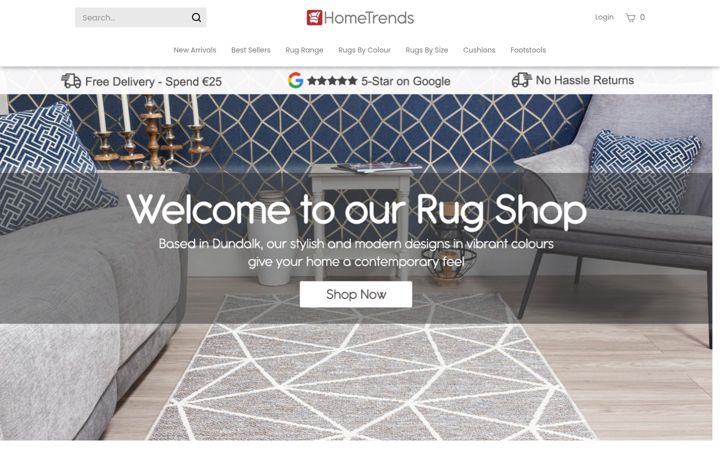 Screenshot of hometrends.ie