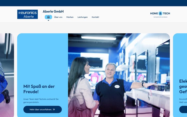 Screenshot of homeundtech-aberle.de