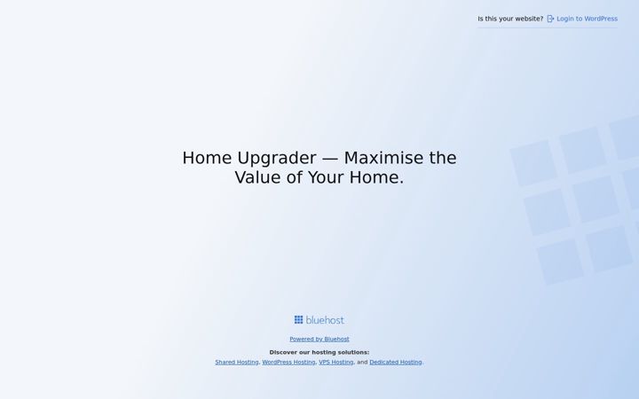 Screenshot of homeupgrader.co.uk
