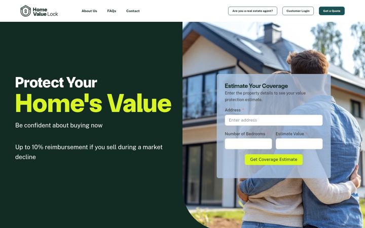 Screenshot of homevaluelock.com