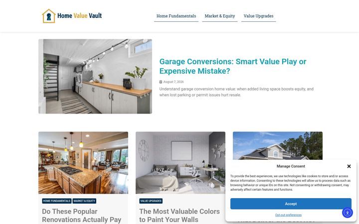 Screenshot of homevaluevault.com