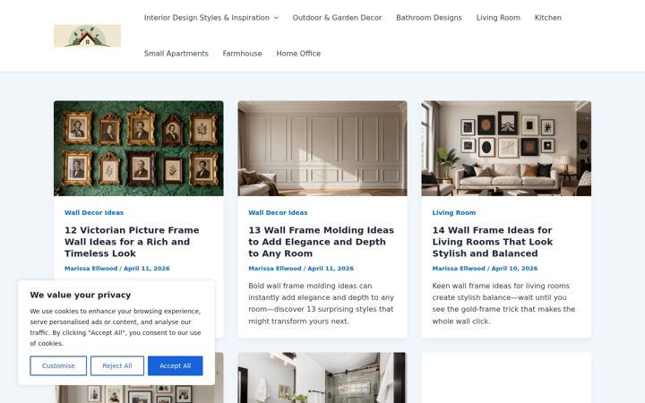 Screenshot of homevdecor.com