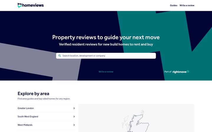 Screenshot of homeviews.com
