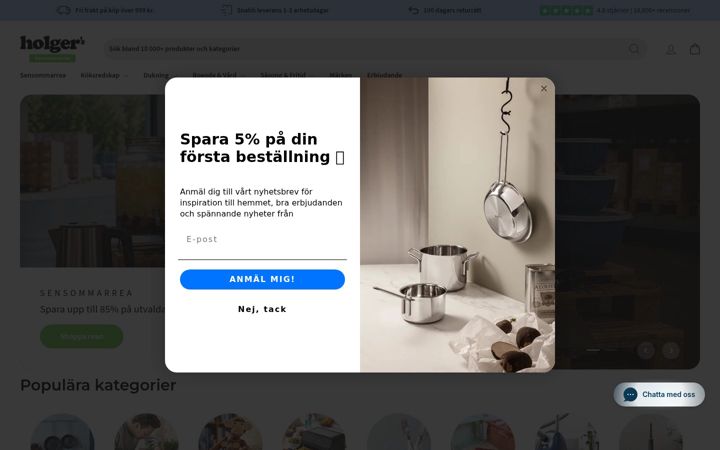 Screenshot of homeware.se