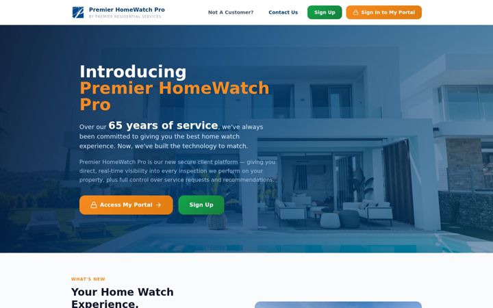 Screenshot of homewatch-pro.com