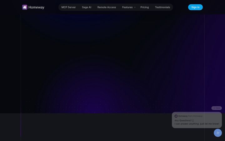 Screenshot of homeway.io