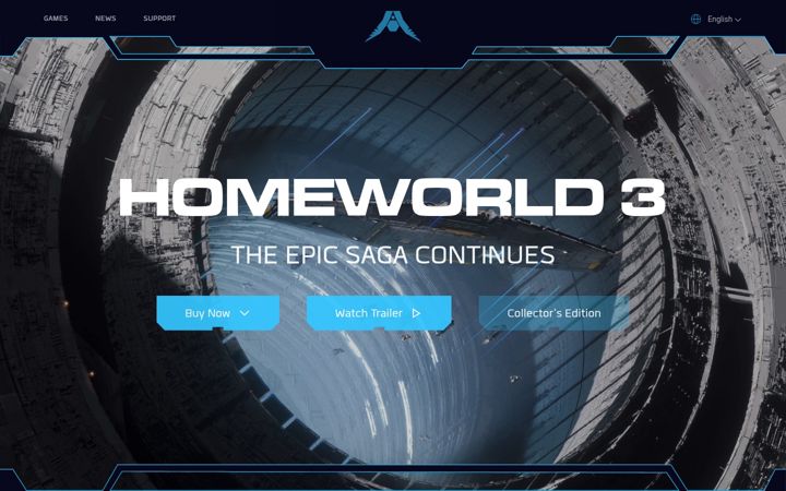 Screenshot of homeworlduniverse.com
