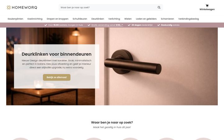 Screenshot of homeworq.nl