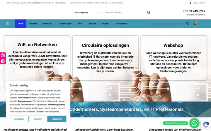 Screenshot of homeworxs.nl