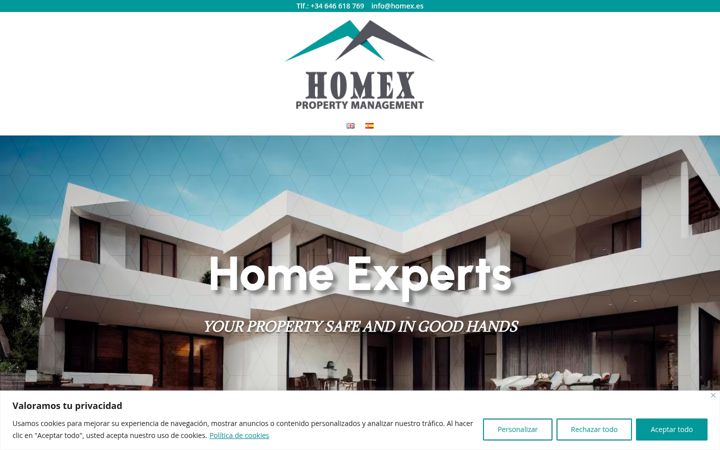 Screenshot of homex.es