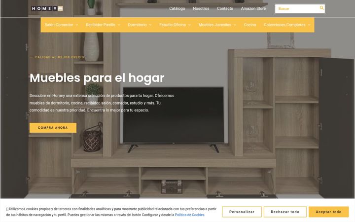 Screenshot of homey.es