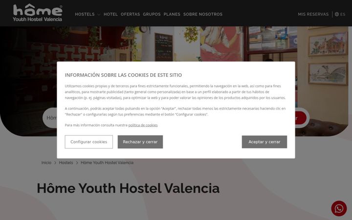 Screenshot of homeyouthhostel.com