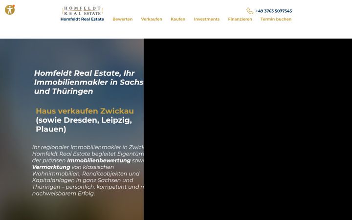 Screenshot of homfeldt-real-estate.de