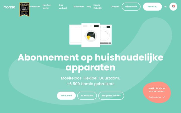 Screenshot of homiepayperuse.com