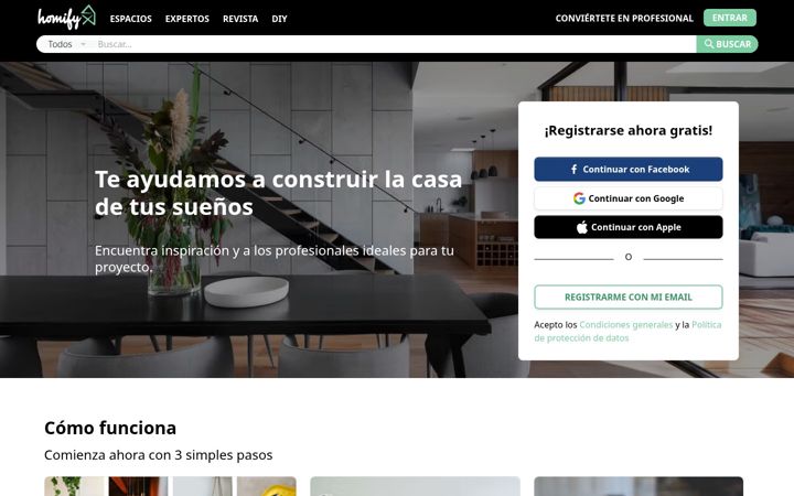 Screenshot of homify.es