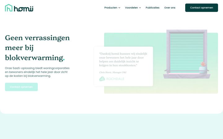 Screenshot of homii.nl