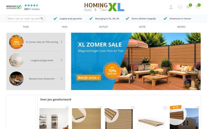 Screenshot of homingxl.nl
