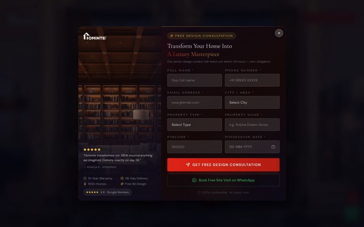 Screenshot of hominte.com