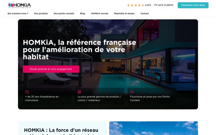 Screenshot of homkia.fr