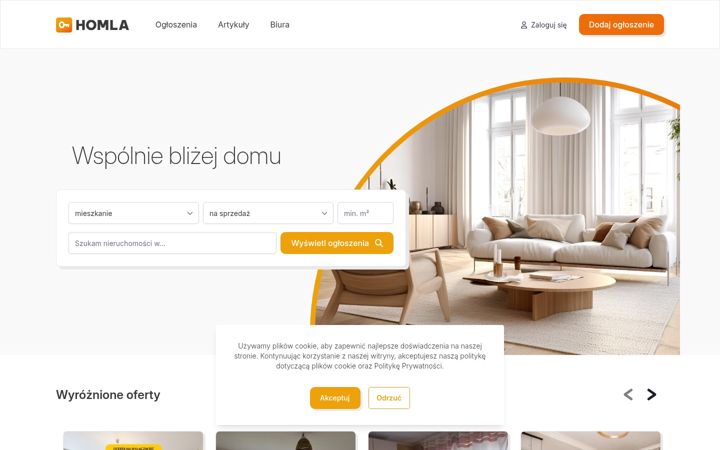 Screenshot of homla.pl