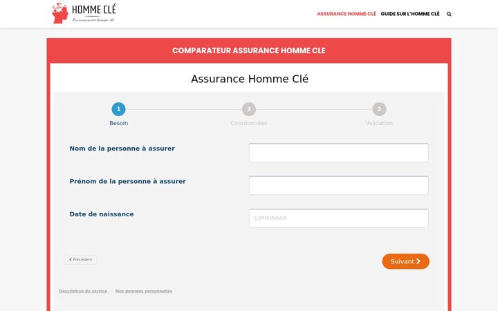 Screenshot of homme-cle.fr