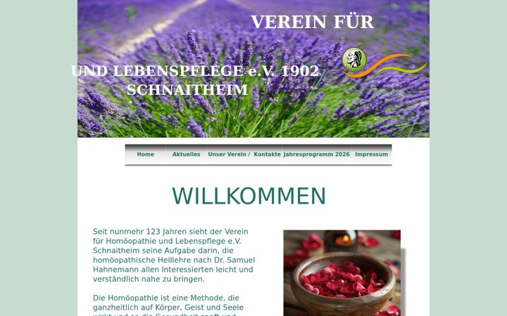 Screenshot of homoeopathie-schnaitheim.de