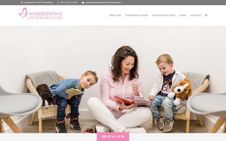 Screenshot of homoeopathie-unterhaching.de