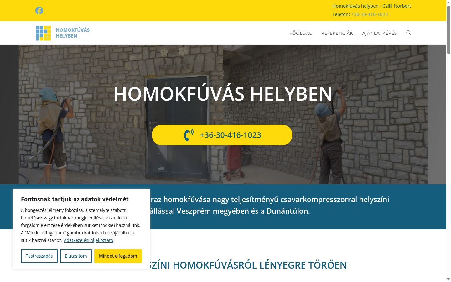 Screenshot tal-banner tal-kunsens muri qabel kwalunkwe interazzjoni