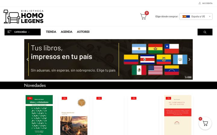 Screenshot of homolegens.com
