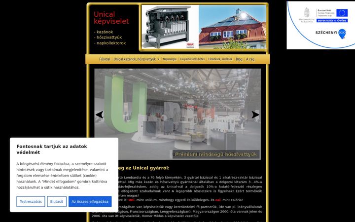Screenshot of homor.hu