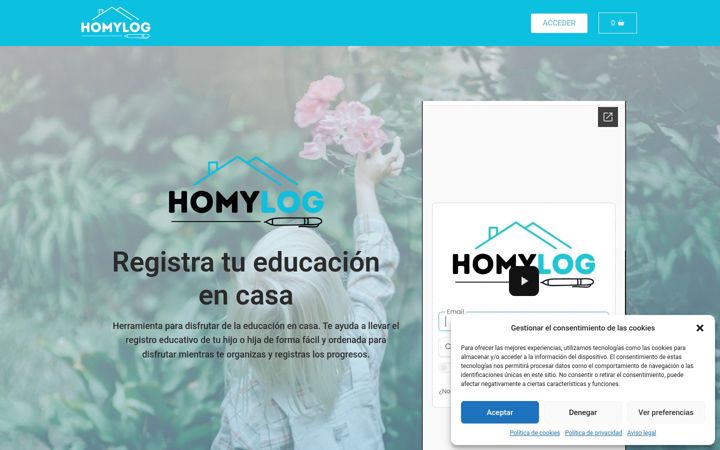 Screenshot of homylog.com