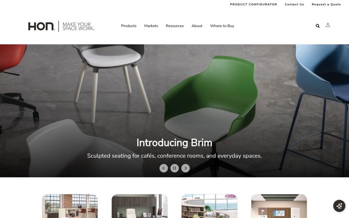 Screenshot of hon.com