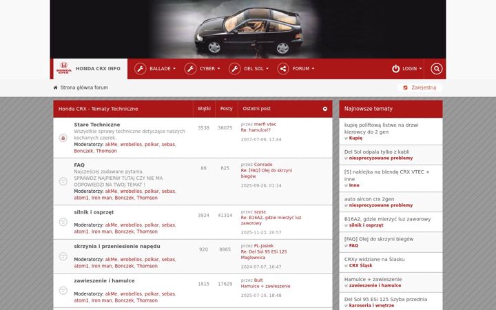Screenshot of honda-crx.info