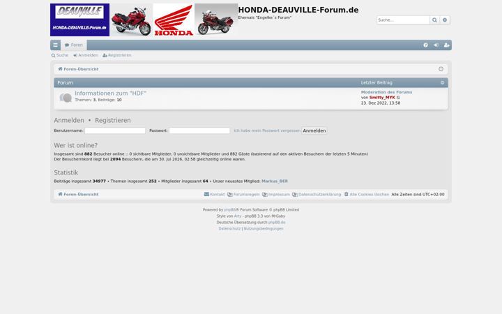 Screenshot of honda-deauville-forum.de