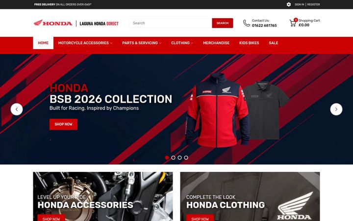 Zrzut ekranu honda-direct.co.uk