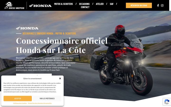 Screenshot of honda-lacote.ch