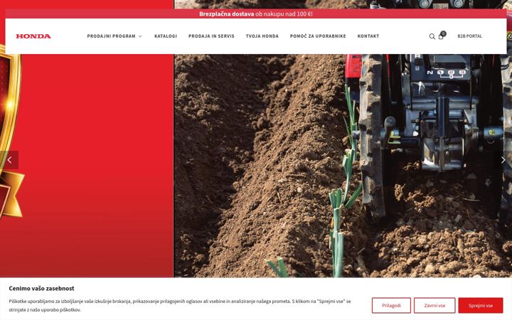 Screenshot von honda-powerequipment.si