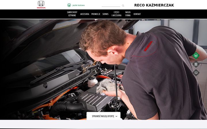 Screenshot of honda-reco.pl